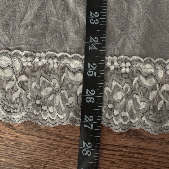 Maurices Plus Size 2X GRAY Crinkle Lace Cami - Picture 5 of 12